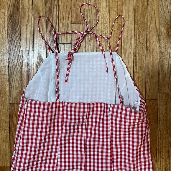 DRY GOODS Red & White Plaid Dress - Picture 12 of 12